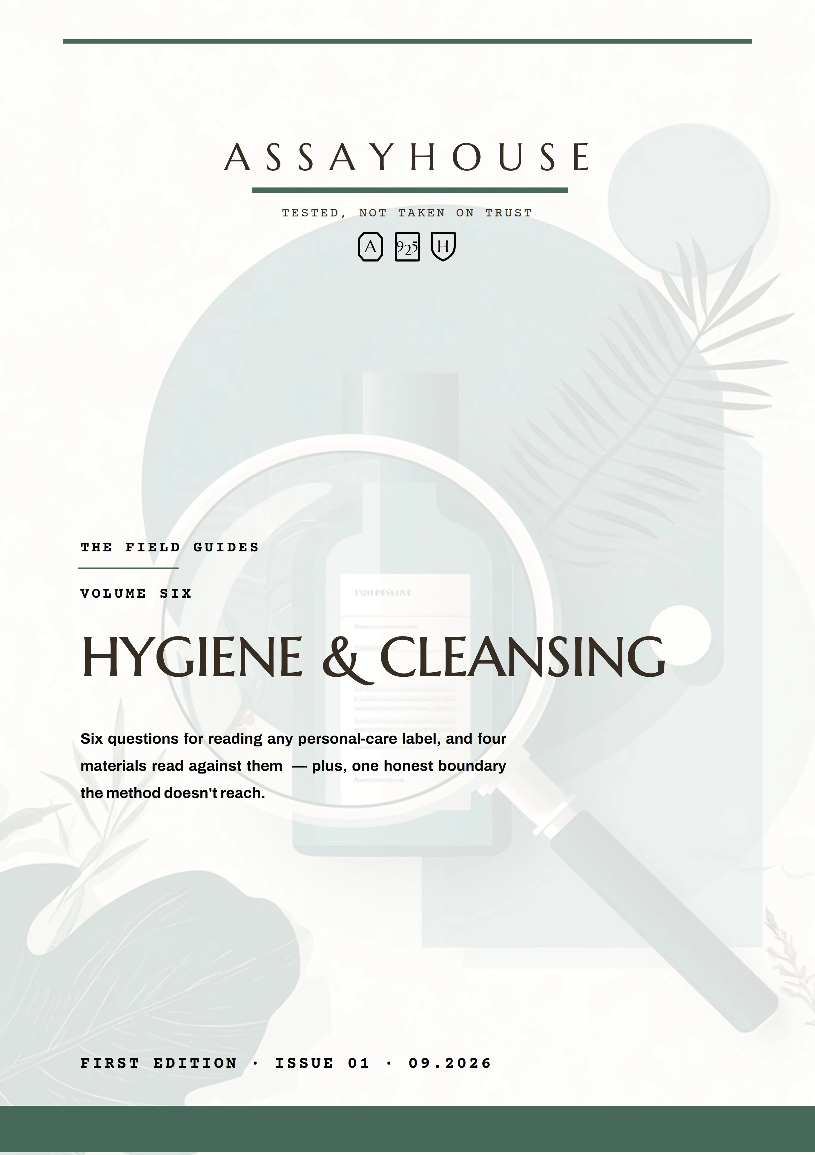 Cover of Volume Six, Hygiene & Cleansing