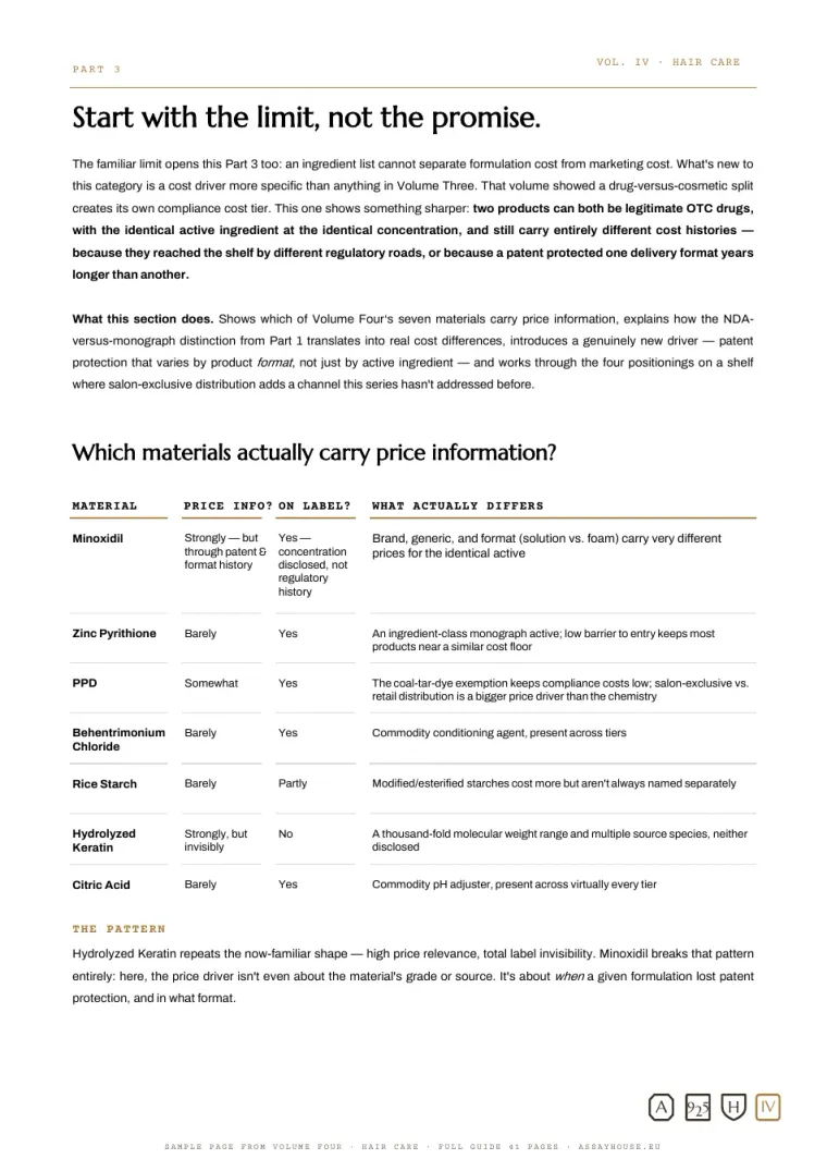 Sample page 4 of 5: What price actually buys