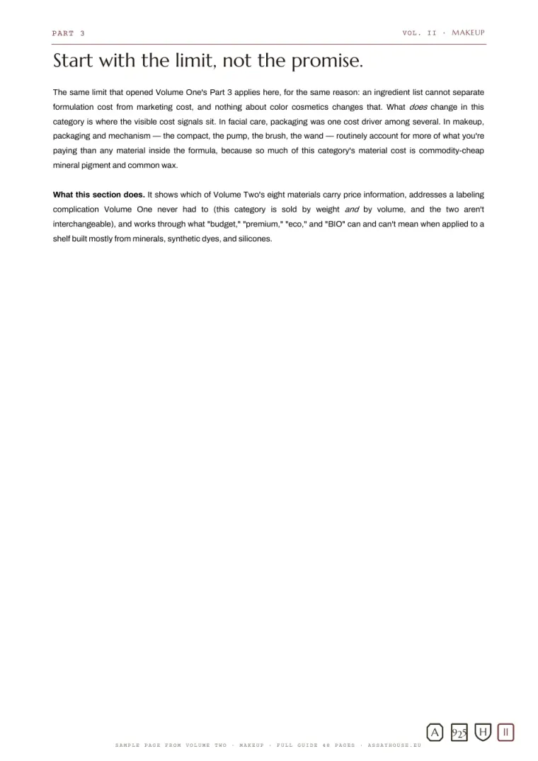 Sample page 4 of 5: What price actually buys
